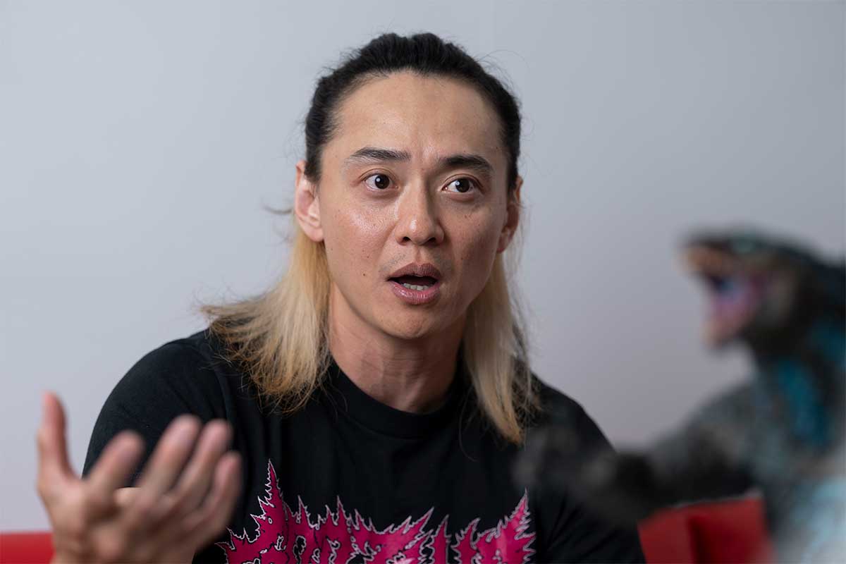 ゴジラ愛を熱弁した石垣佑磨【写真:藤岡雅樹】