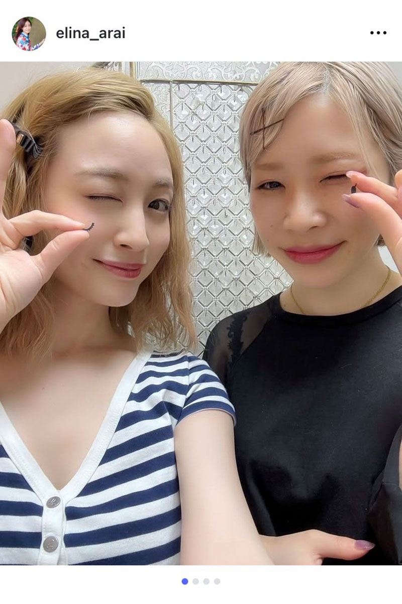 新井恵理那の実際の投稿【写真:インスタグラム(@elina_arai)より】