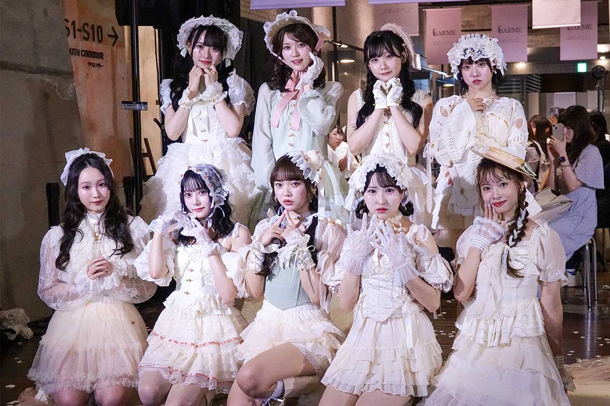 「LARME×高嶺のなでしこ」スペシャルファッションショーを開催した高嶺のなでしこ【写真:ENCOUNT編集部】