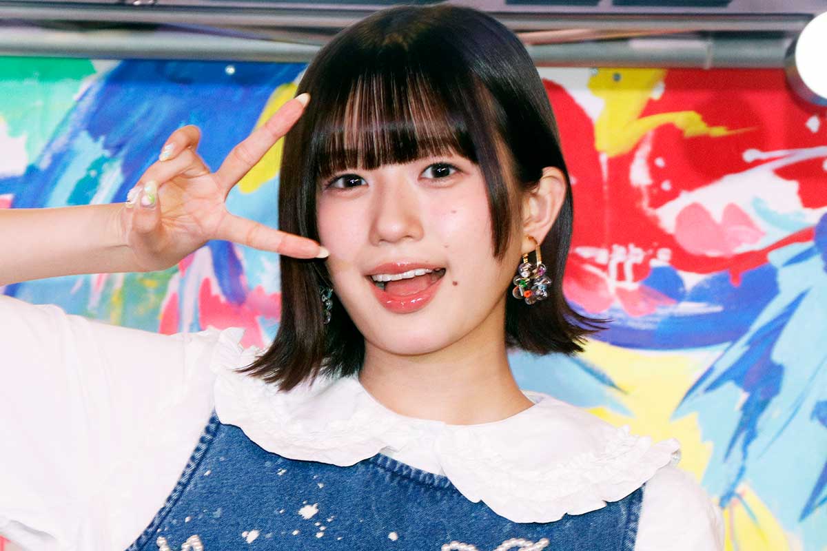 発売記念記者会見に出席した私立恵比寿中学の小久保柚乃【写真:ENCOUNT編集部】