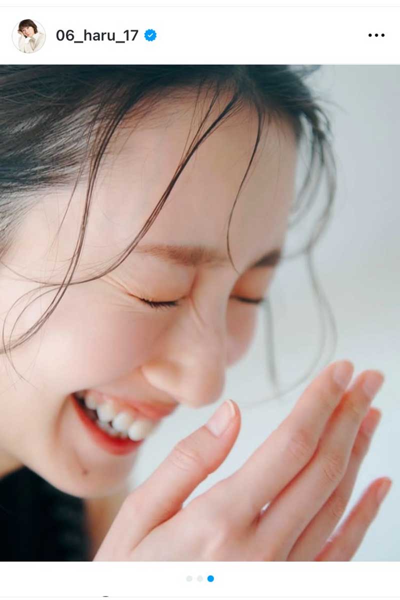 波瑠の実際の投稿【写真:インスタグラム(@06_haru_17)より】