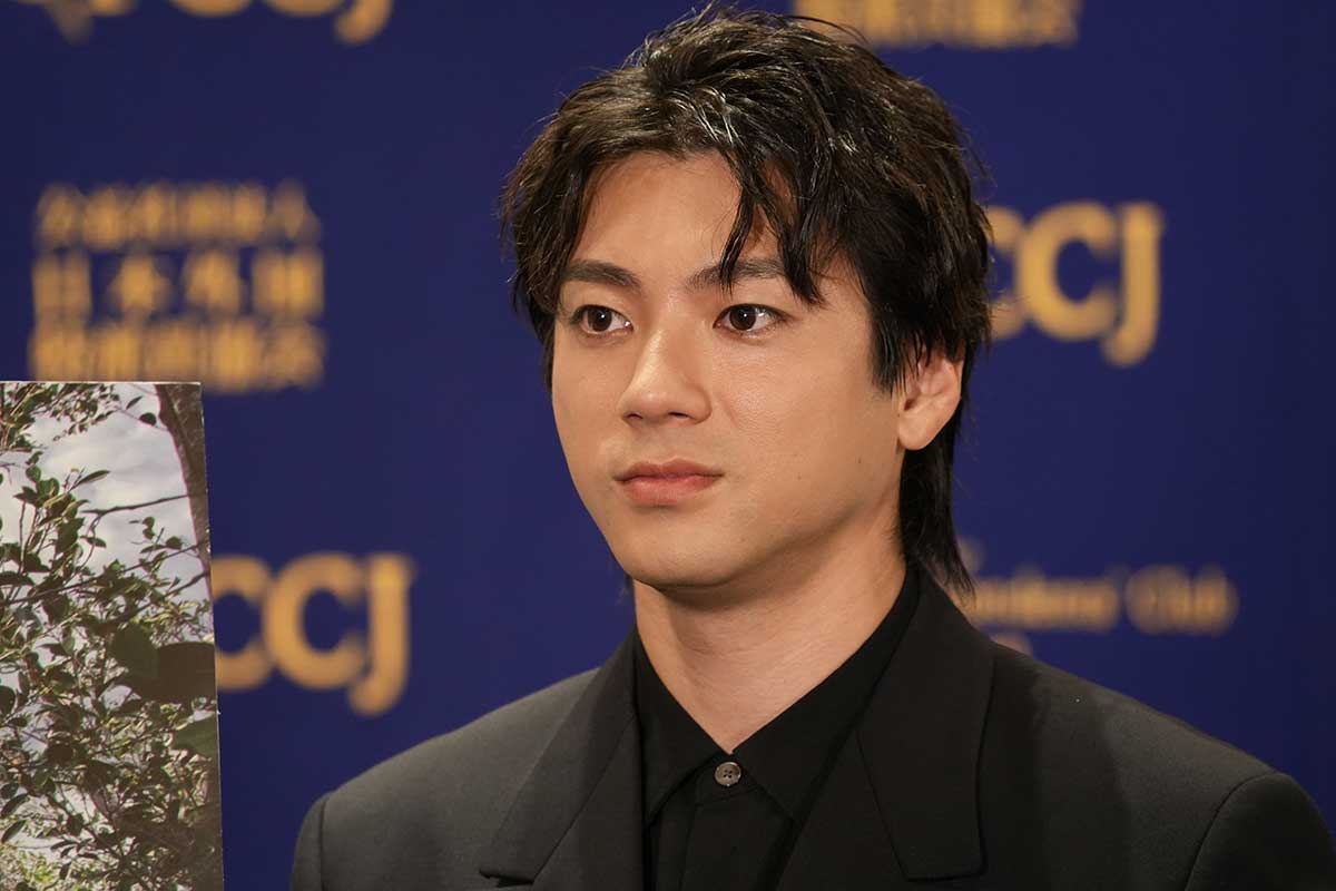 映画『木の上の軍隊』記者会見に出席した山田裕貴【写真:ENCOUNT編集部】