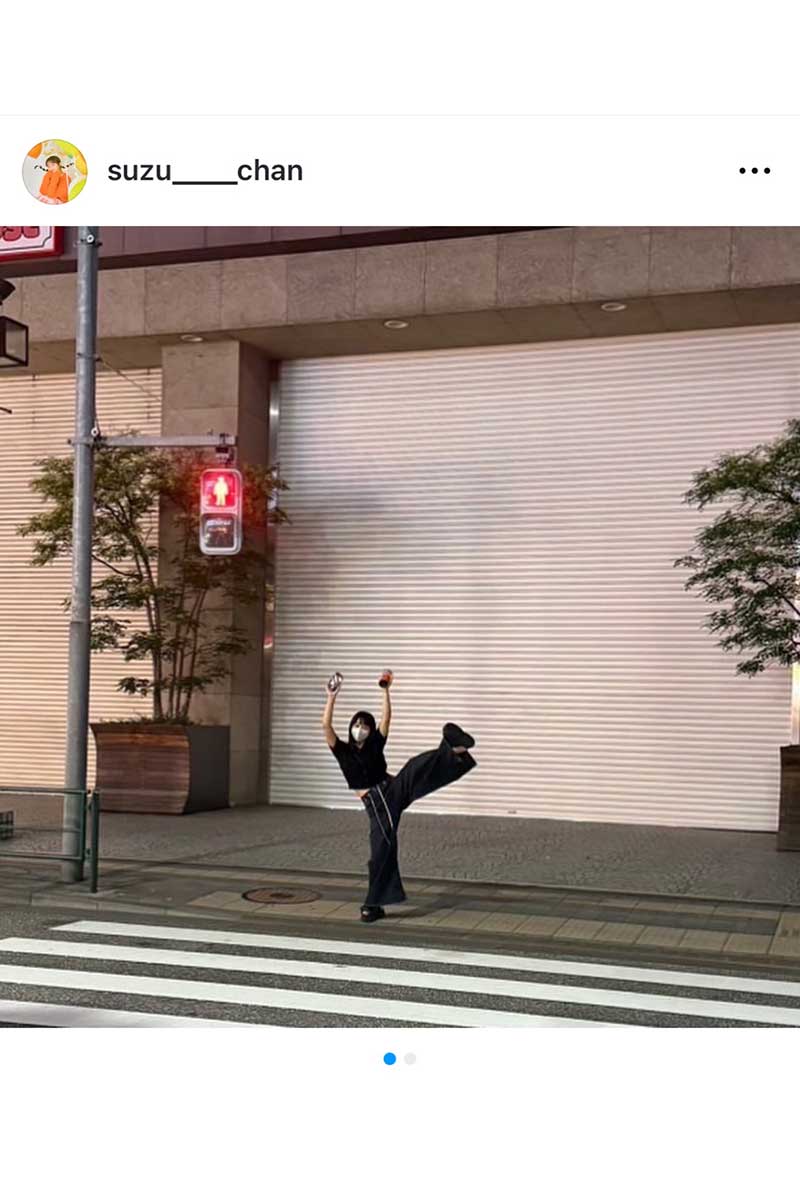 山之内すずの実際の投稿【写真:インスタグラム(@suzu____chan)より】