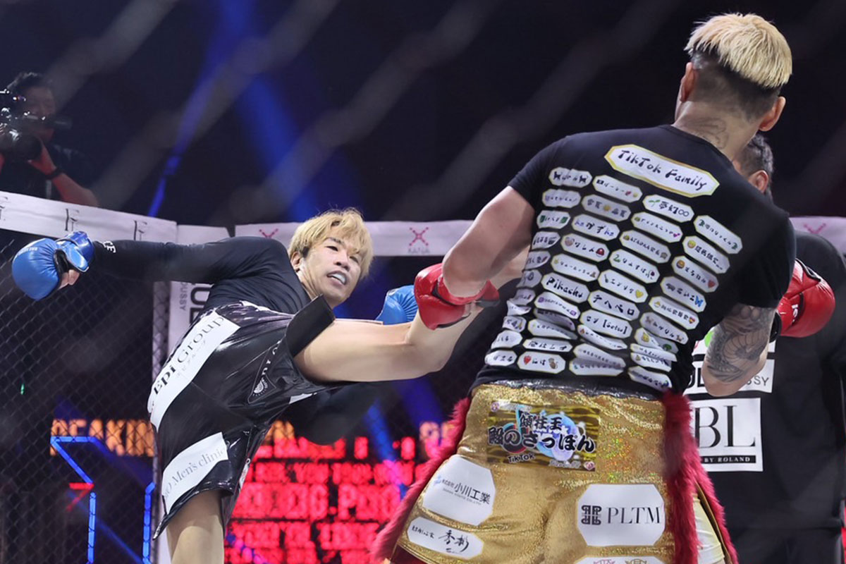 判定勝ちを収めたしょーた(左)【写真:柳瀬心祐】