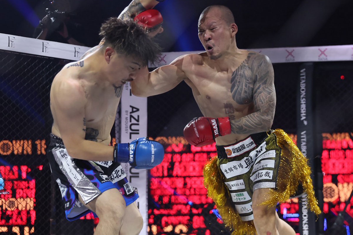 判定勝ちしたダイスケ(右)【写真:柳瀬心祐】