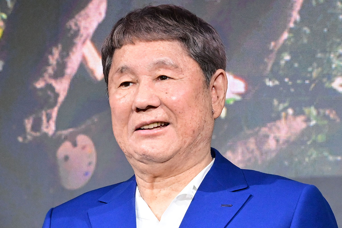 発表会に出席した北野武【写真:ENCOUNT編集部】