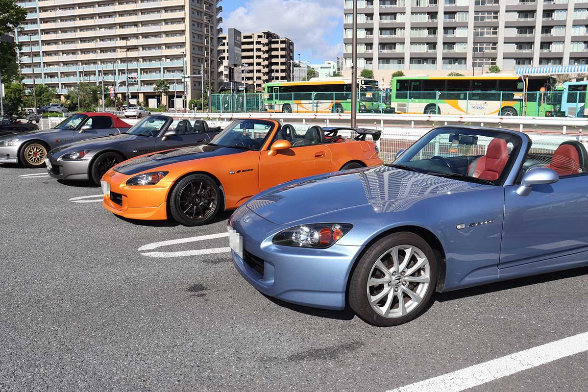ホンダS2000が早朝から大集合【写真:ENCOUNT編集部】