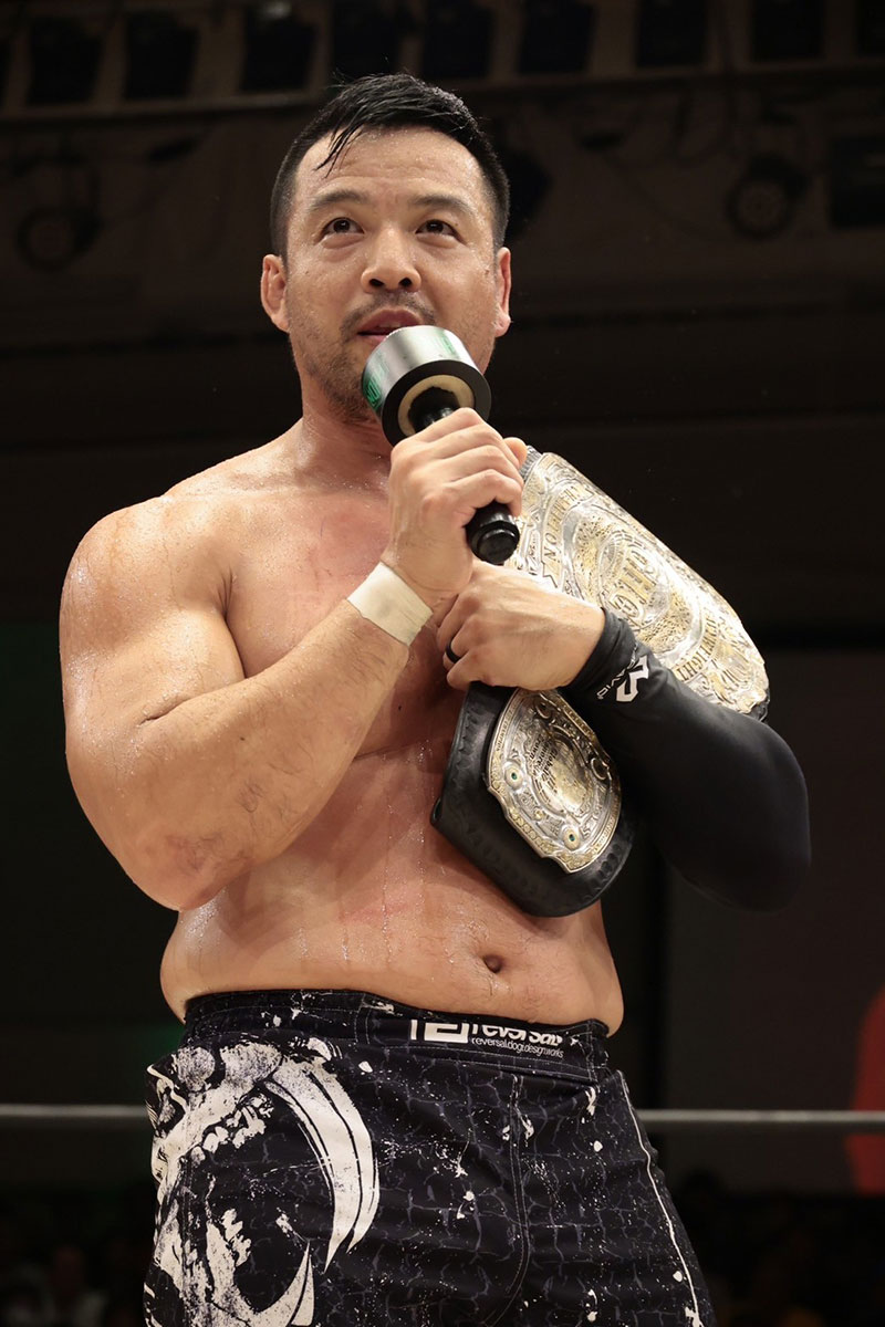 GHCヘビー戴冠のKENTA【写真:(C)プロレスリング・ノア】