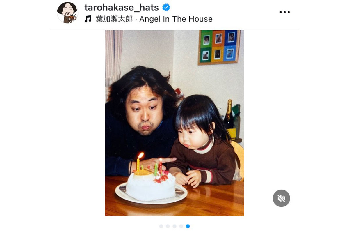 葉加瀬太郎【写真:インスタグラム(@tarohakase_hats)より】