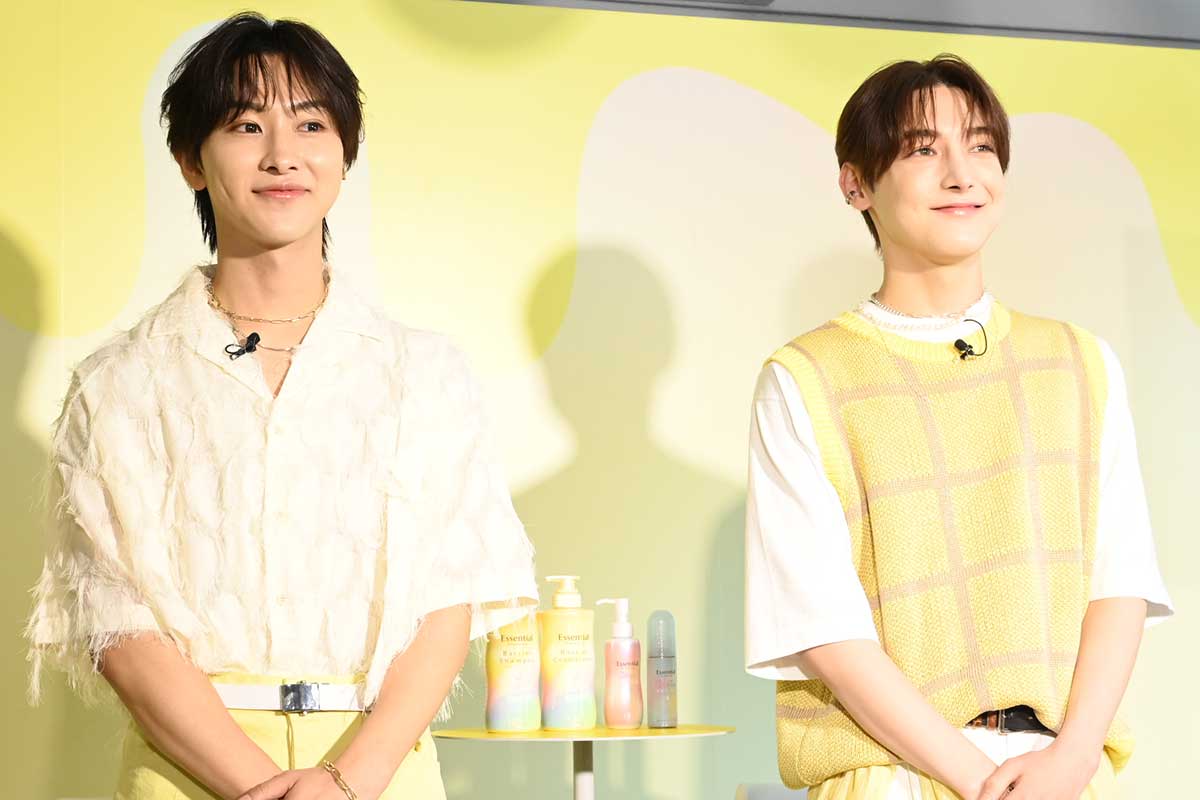 イベントに出席したROIROMの本多大夢(左)、浜川路己【写真:ENCOUNT編集部】