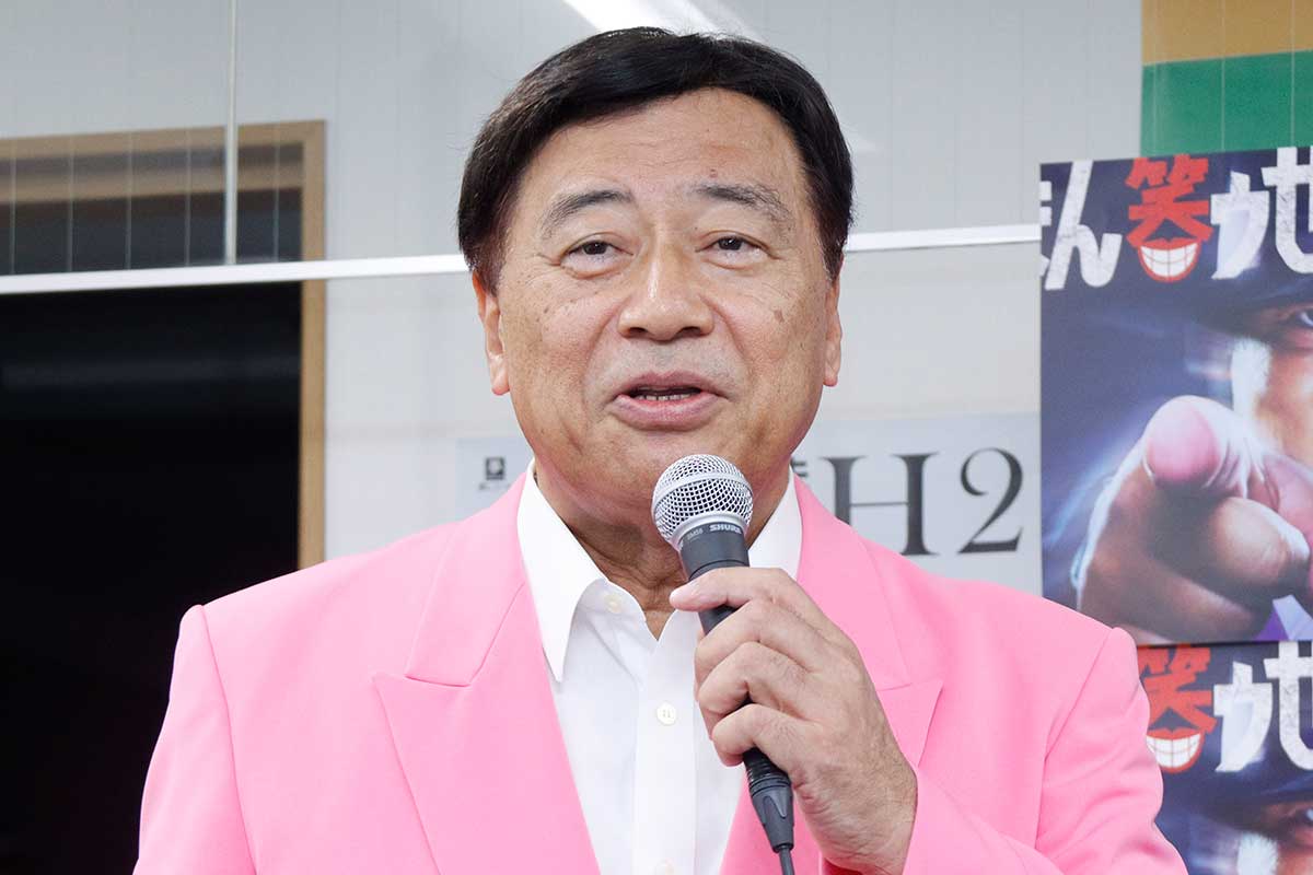 会見に登壇した石田重廣氏【写真：ENCOUNT編集部】
