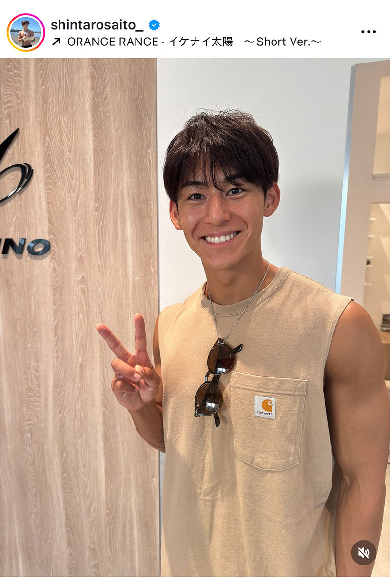 斎藤慎太郎アナの実際の投稿【写真:インスタグラム(@shintarosaito_)より】