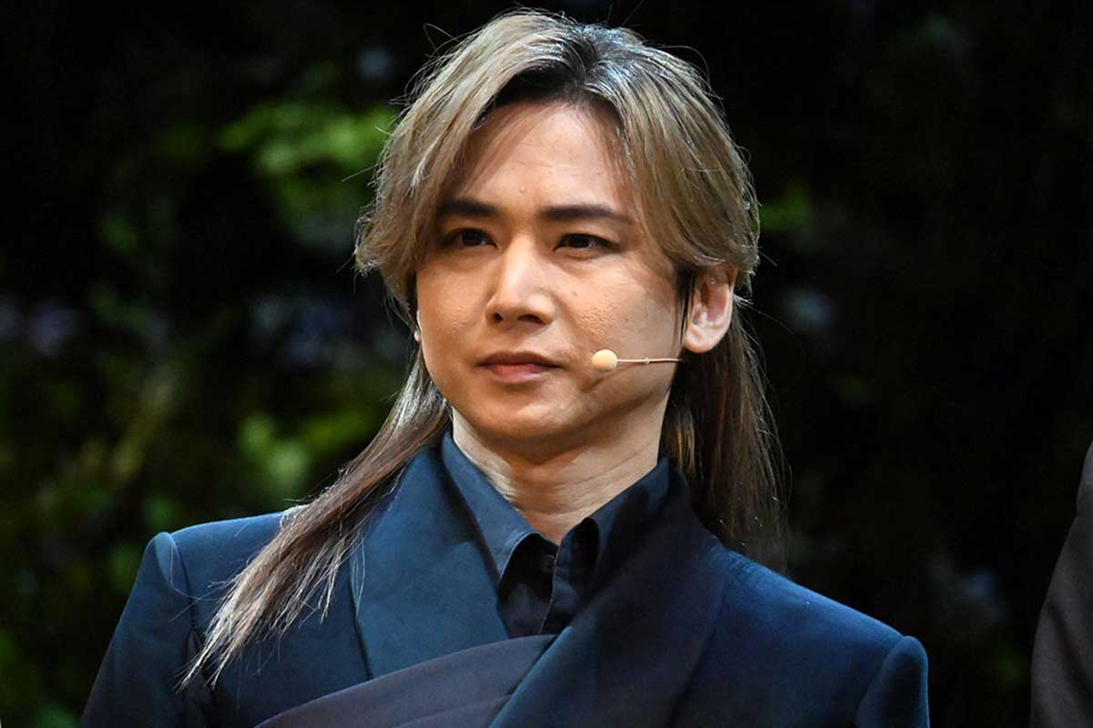 会見に参加したDOMOTOの堂本光一【写真：ENCOUNT編集部】