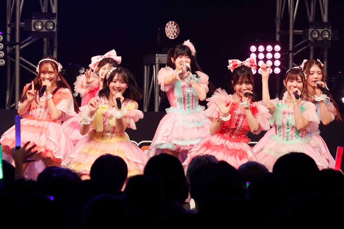 TIFのステージに立ったfav me【写真:ENCOUNT編集部】