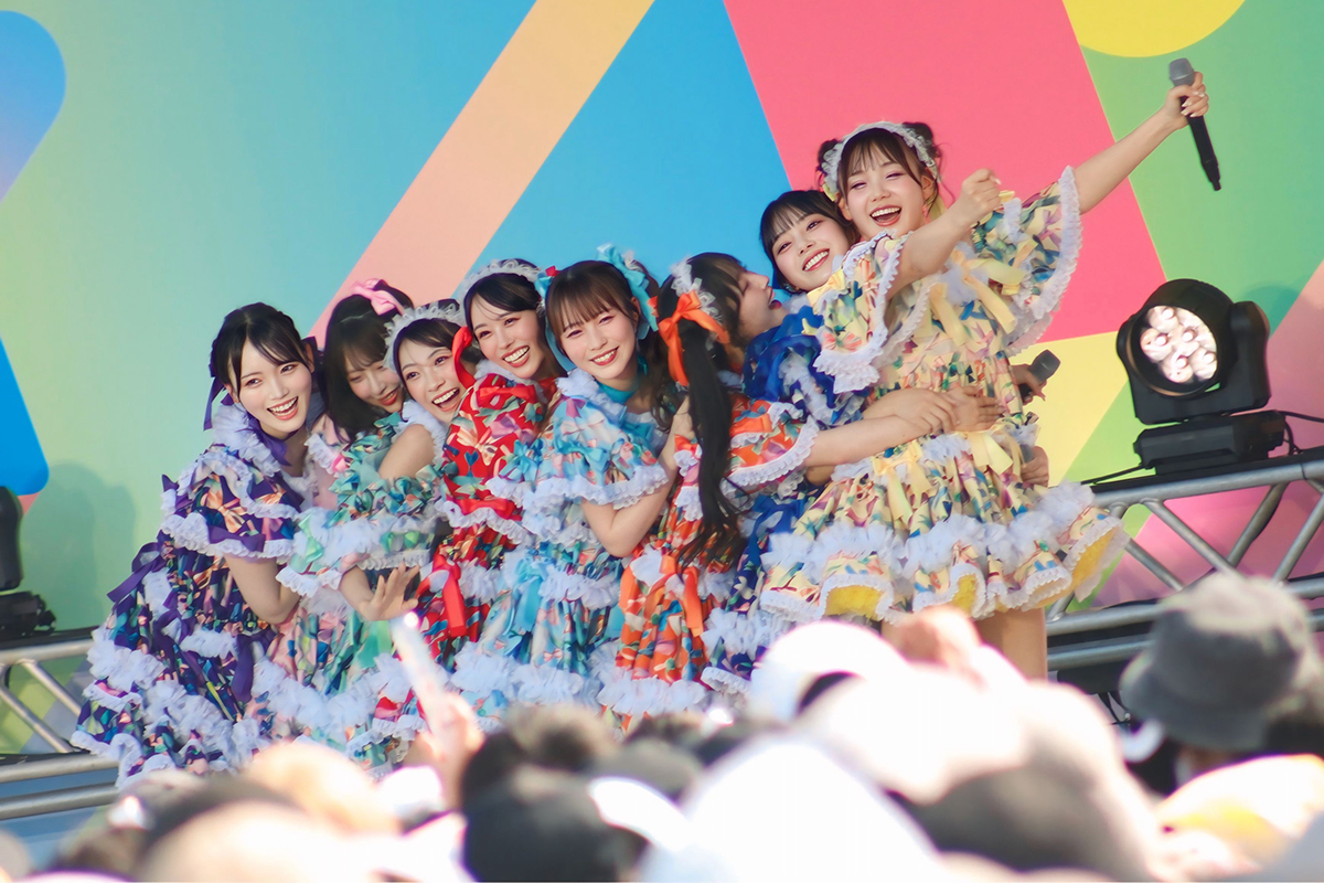 TIFに出演したCUTIE STREET【写真：ENCOUNT編集部】