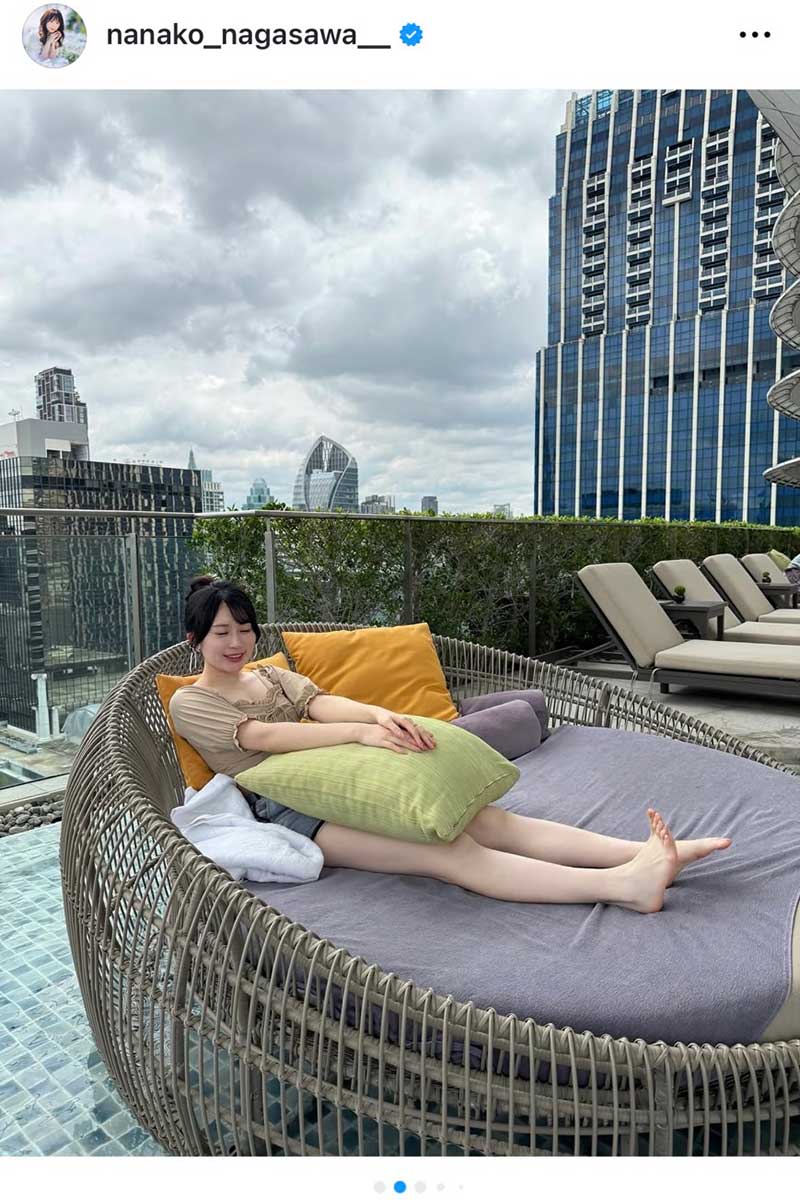 長沢菜々香の実際の投稿【写真:インスタグラム(@nanako_nagasawa__)より】