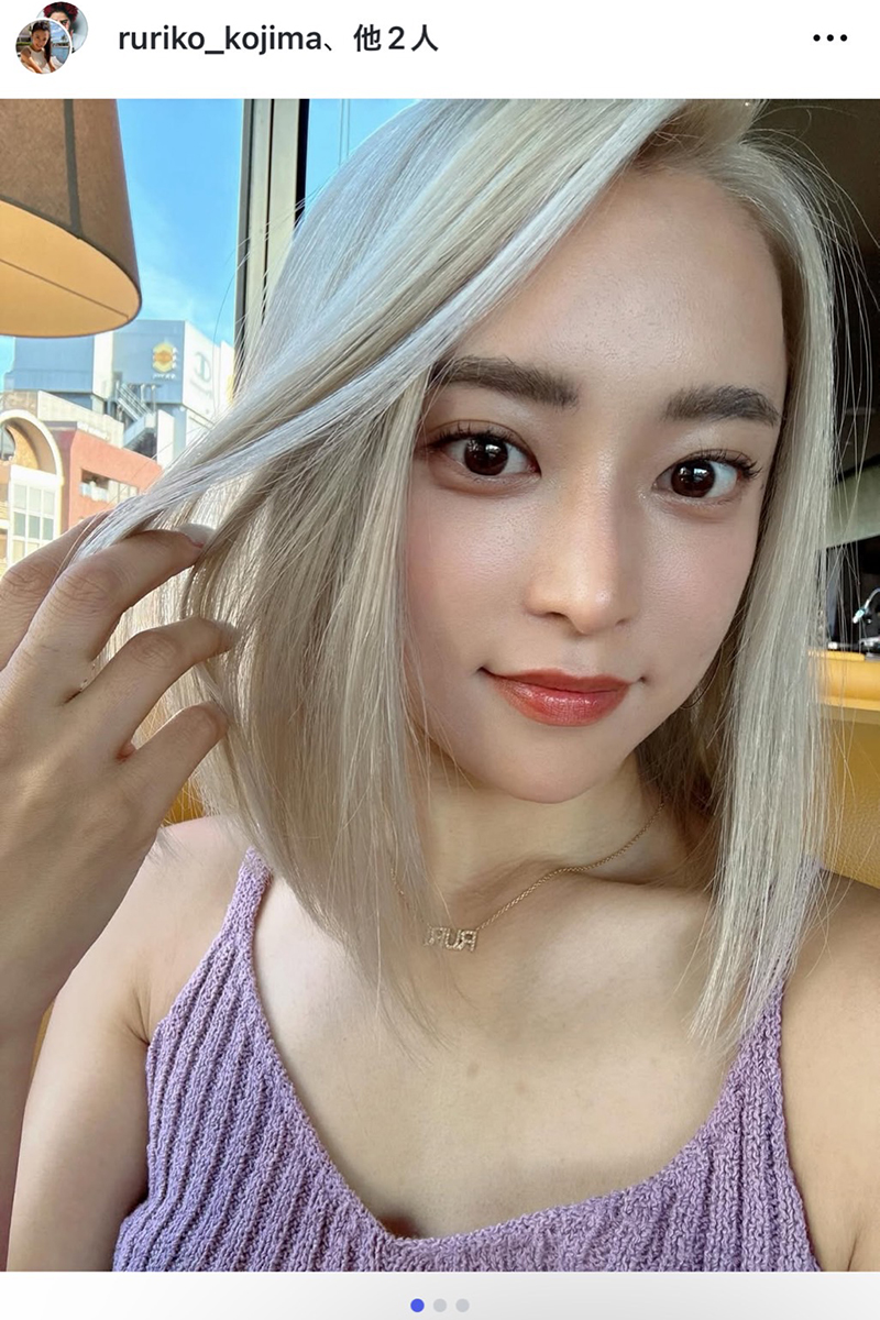 小島瑠璃子【写真:インスタグラム(@ruriko_kojima)より】