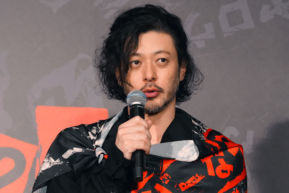 完成披露試写会に登壇したオダギリジョー【写真：ENCOUNT編集部】