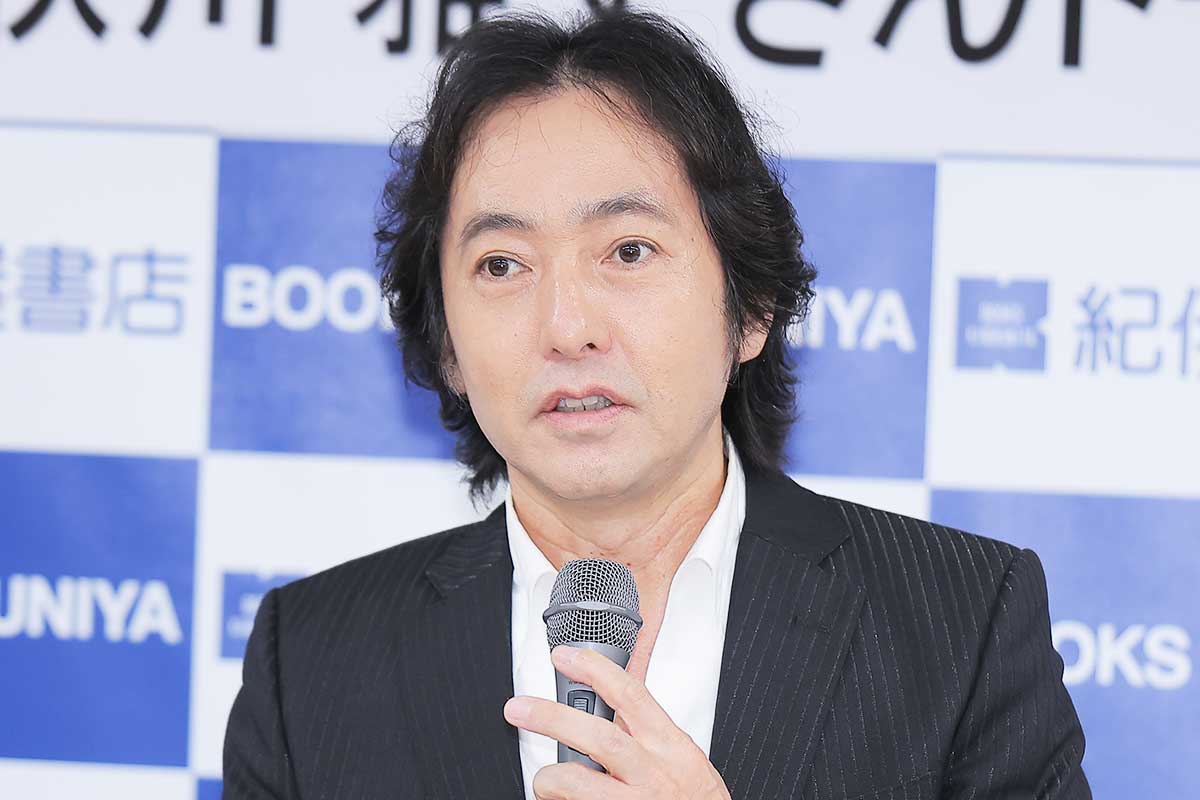 イベントに出席した秋川雅史【写真：ENCOUNT編集部】