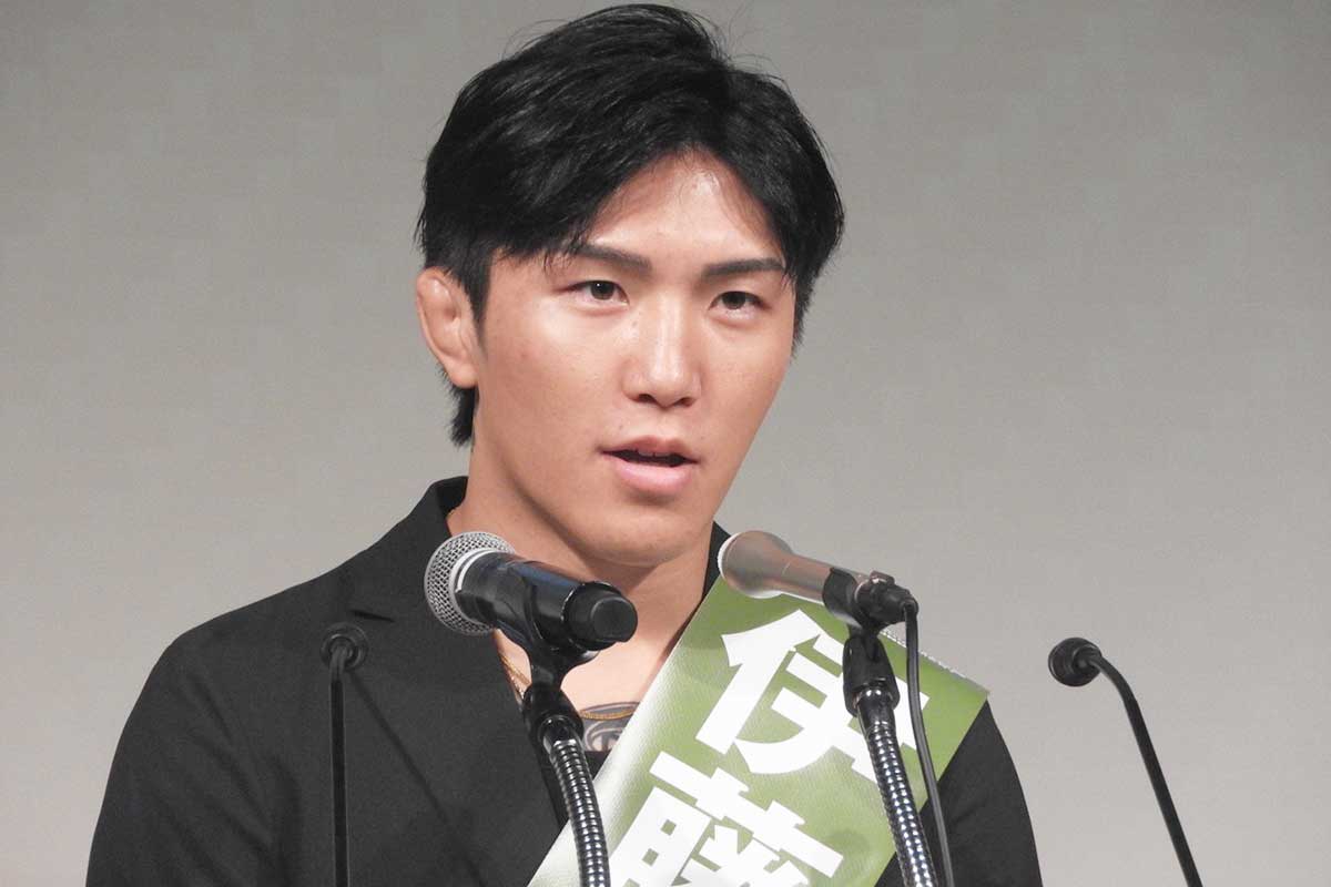 フライ級グランプリ総選挙に出席した伊藤裕樹【写真：ENCOUNT編集部】