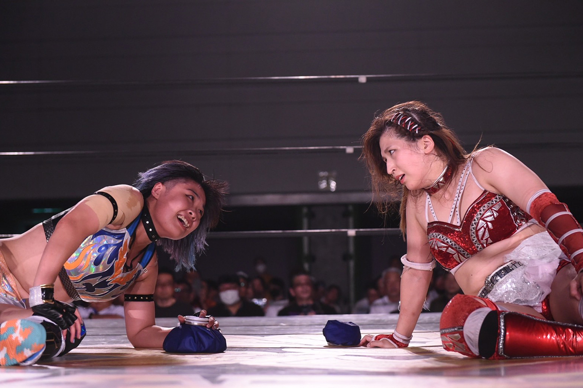 青野未来とは毎回死闘を繰り広げている【写真:(C)マリーゴールド】