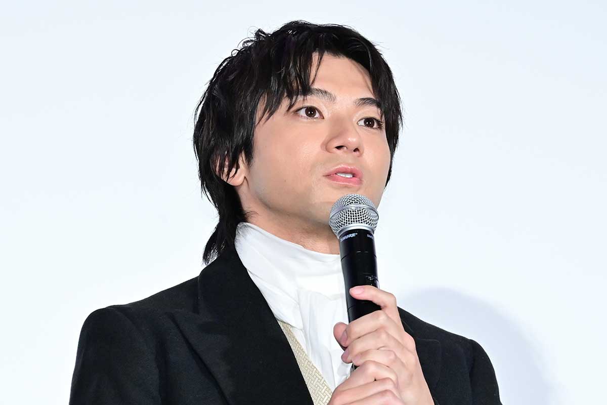 舞台あいさつに登壇した山田裕貴【写真：ENCOUNT編集部】