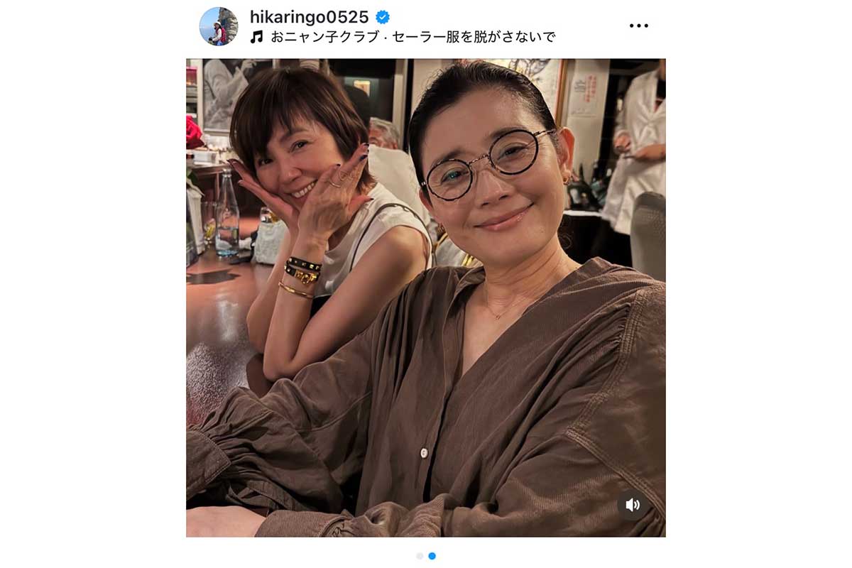 石田ひかりの実際の投稿【写真:インスタグラム(@hikaringo0525)より】