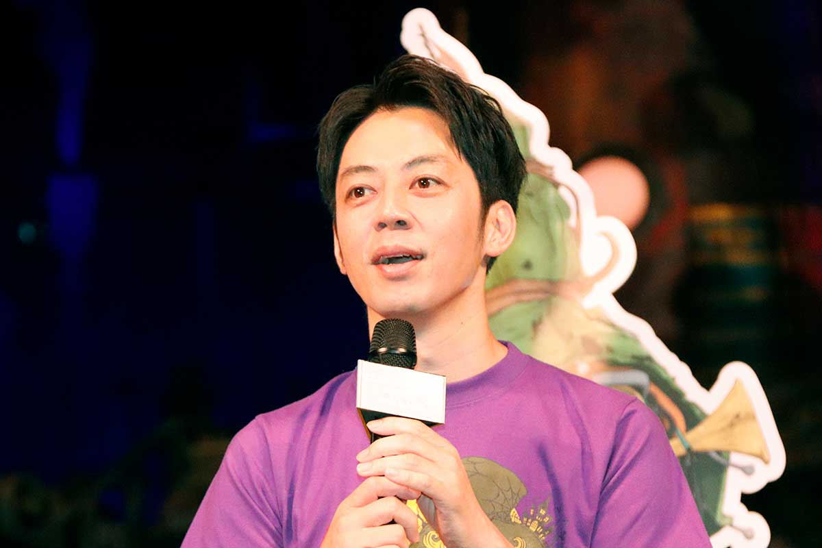 会見に登壇した西野亮廣【写真:ENCOUNT編集部】