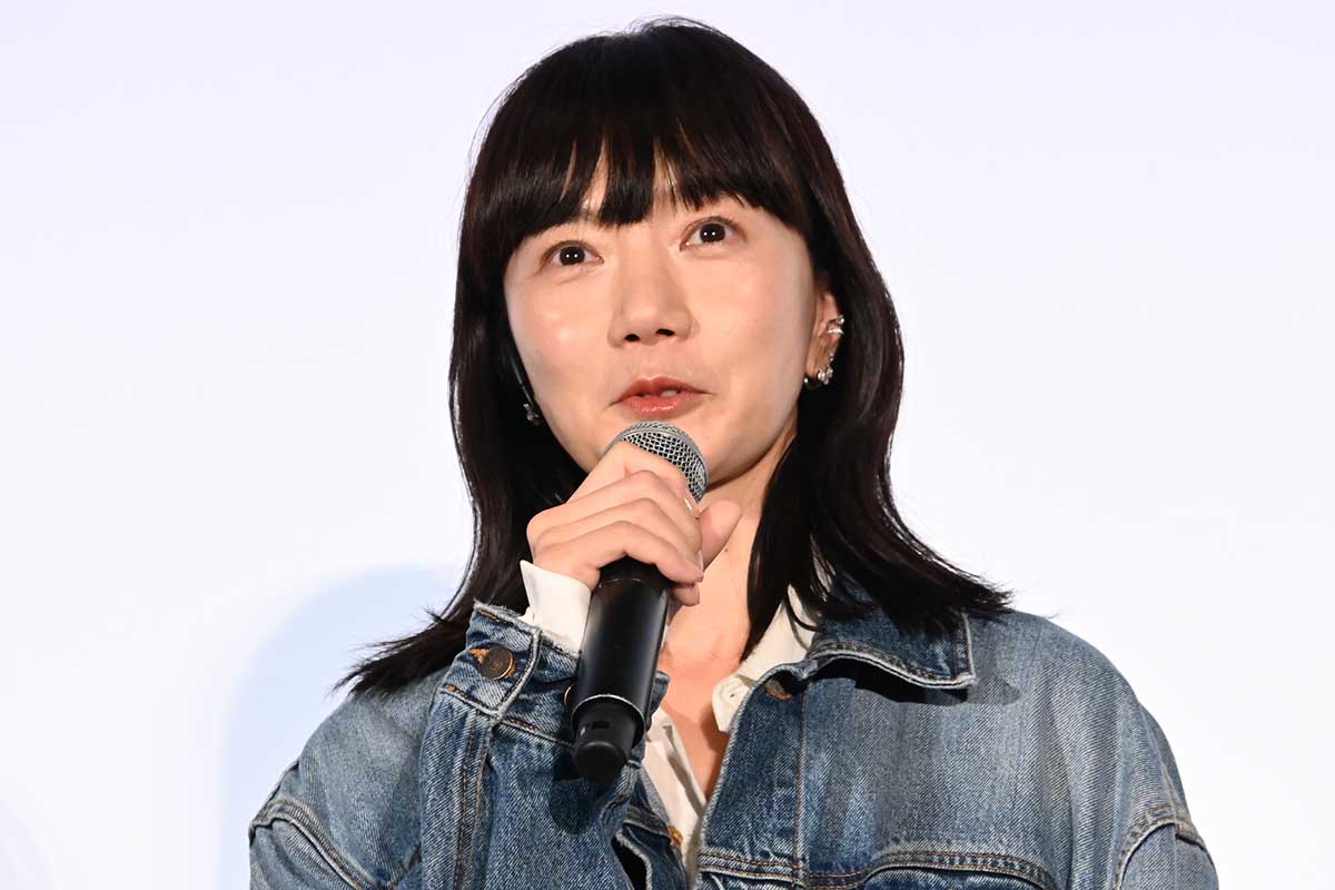 舞台あいさつに登壇したペ・ドゥナ【写真:ENCOUNT編集部】