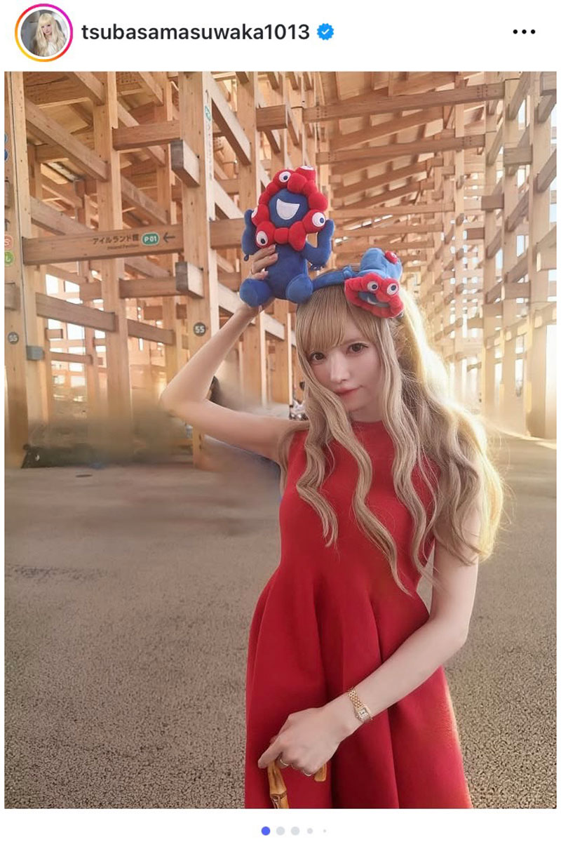 益若つばさの実際の投稿【写真:インスタグラム(@tsubasamasuwaka1013)より】