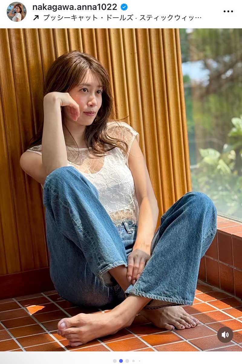中川安奈【写真：インスタグラム（＠nakagawa.anna1022）より】