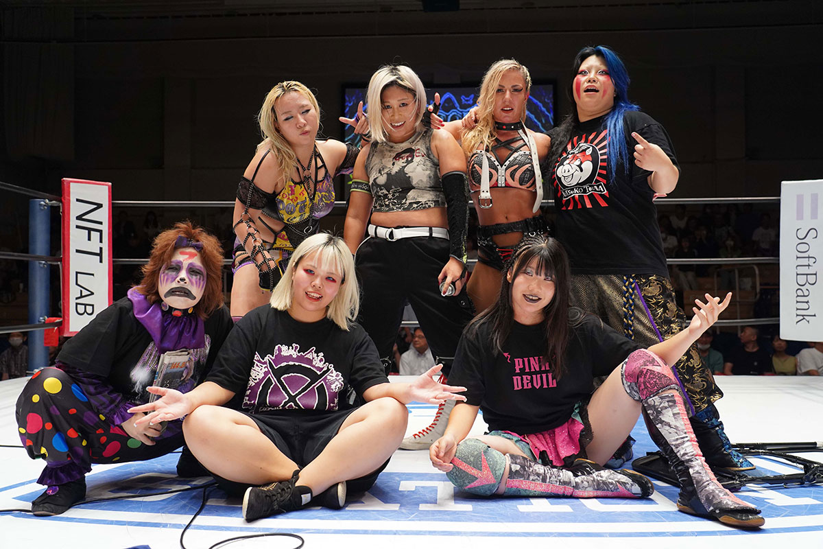 H.A.T.E.が生まれる数日前、大江戸隊に加入するサプライズを演じた【写真:(C)スターダム】
