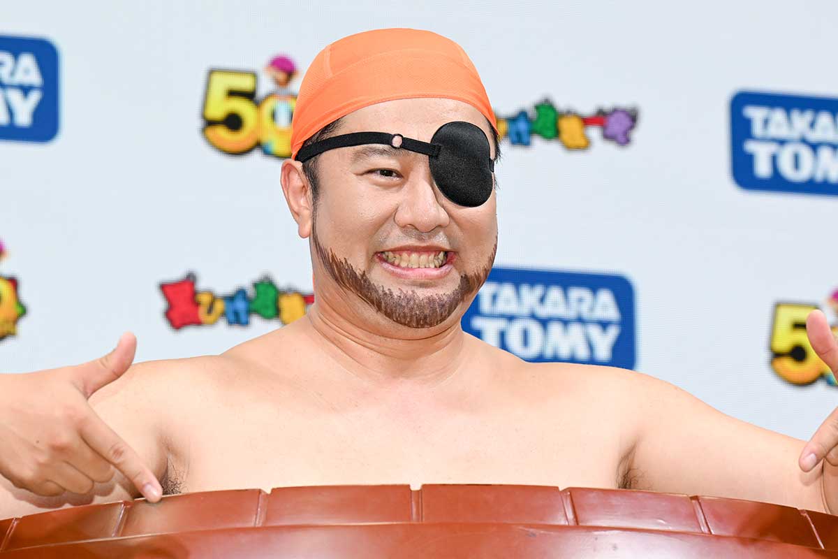 イベントに出席したとにかく明るい安村【写真:ENCOUNT編集部】