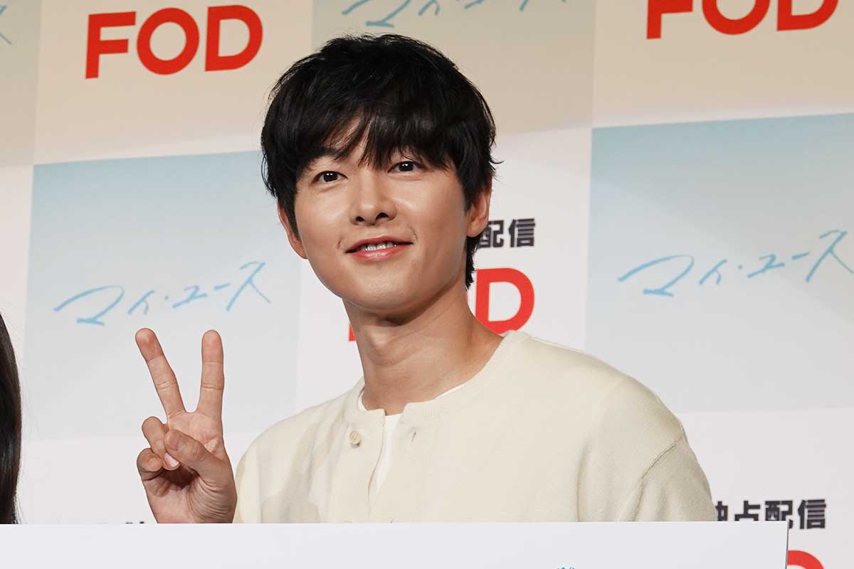 イベントに登壇したソン・ジュンギ【写真:ENCOUNT編集部】