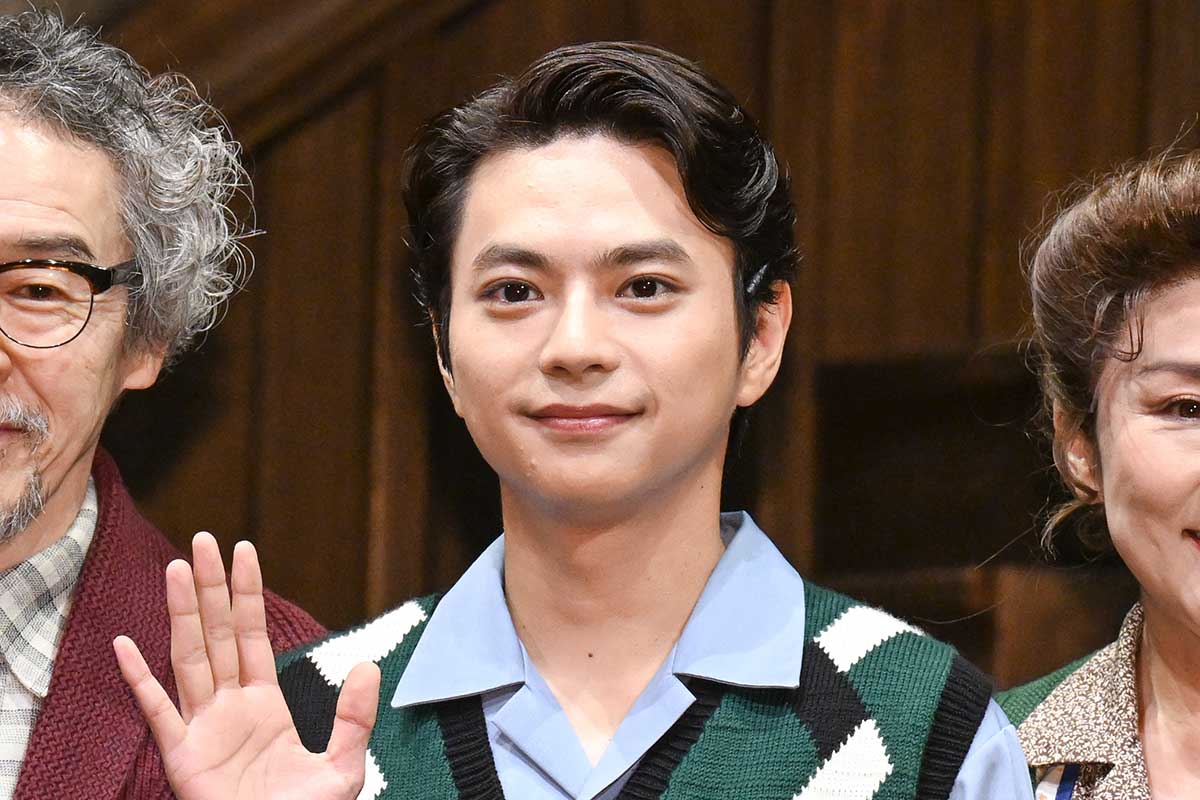 会見に出席したtimeleszの佐藤勝利【写真:ENCOUNT編集部】