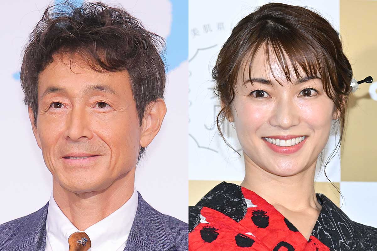 吉田栄作（左）と内山理名【写真：ENCOUNT編集部】