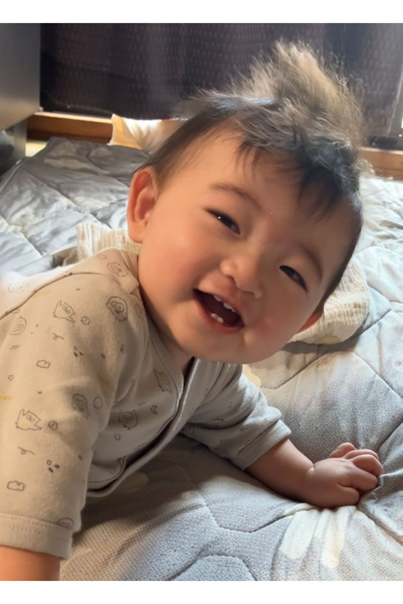 悪質なながら運転に命を奪われた1歳の煌瑛くん【写真:神農さん提供】
