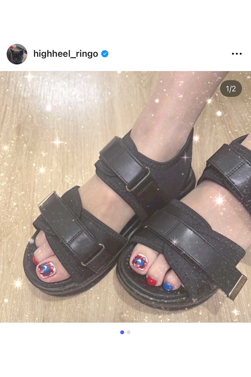 ハイヒール・リンゴの実際の投稿【写真：インスタグラム（＠highheel_ringo）より】
