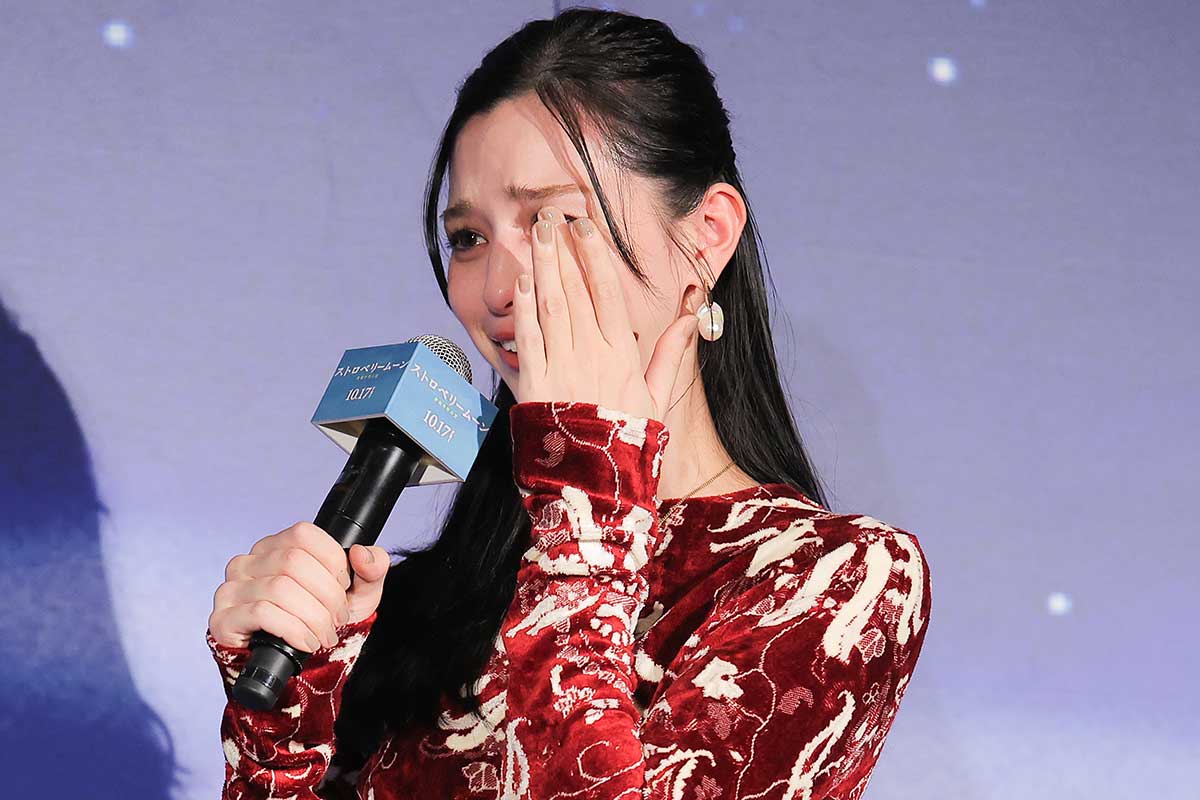 試写会に出席した中条あやみ【写真：ENCOUNT編集部】