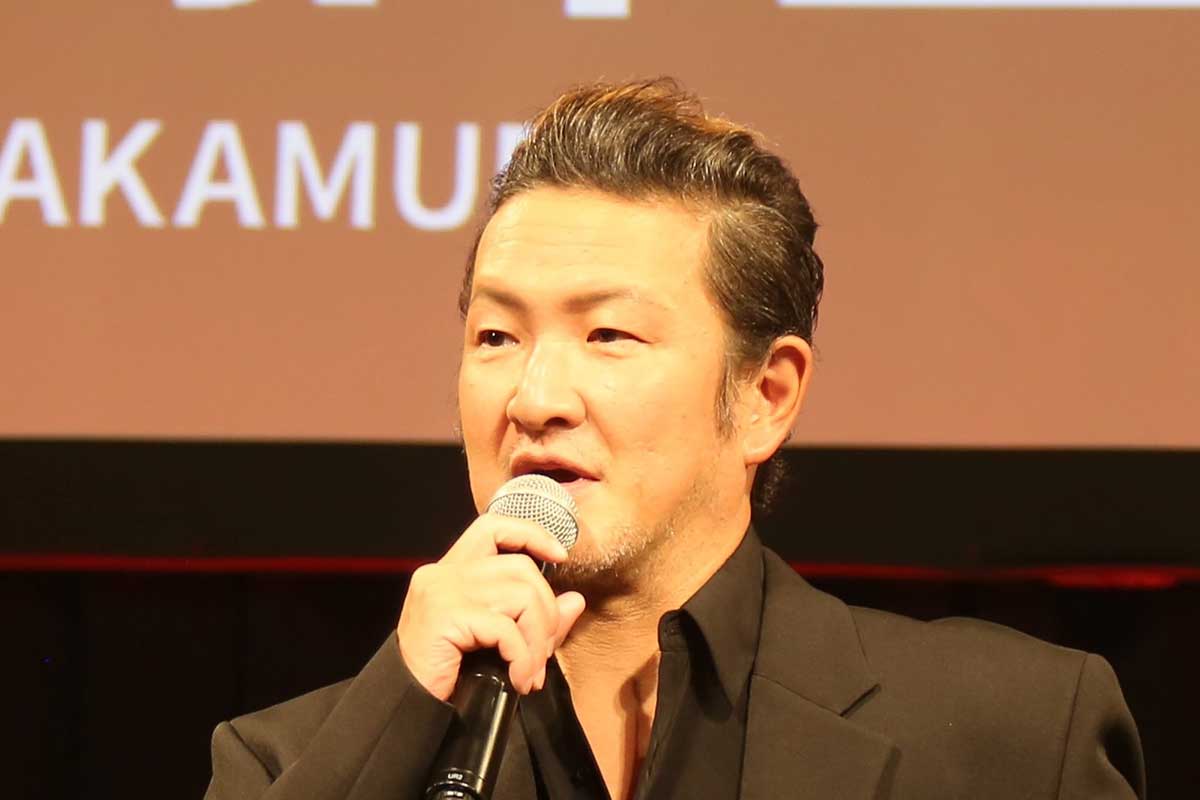イベントに登壇した中村獅童【写真：ENCOUNT編集部】