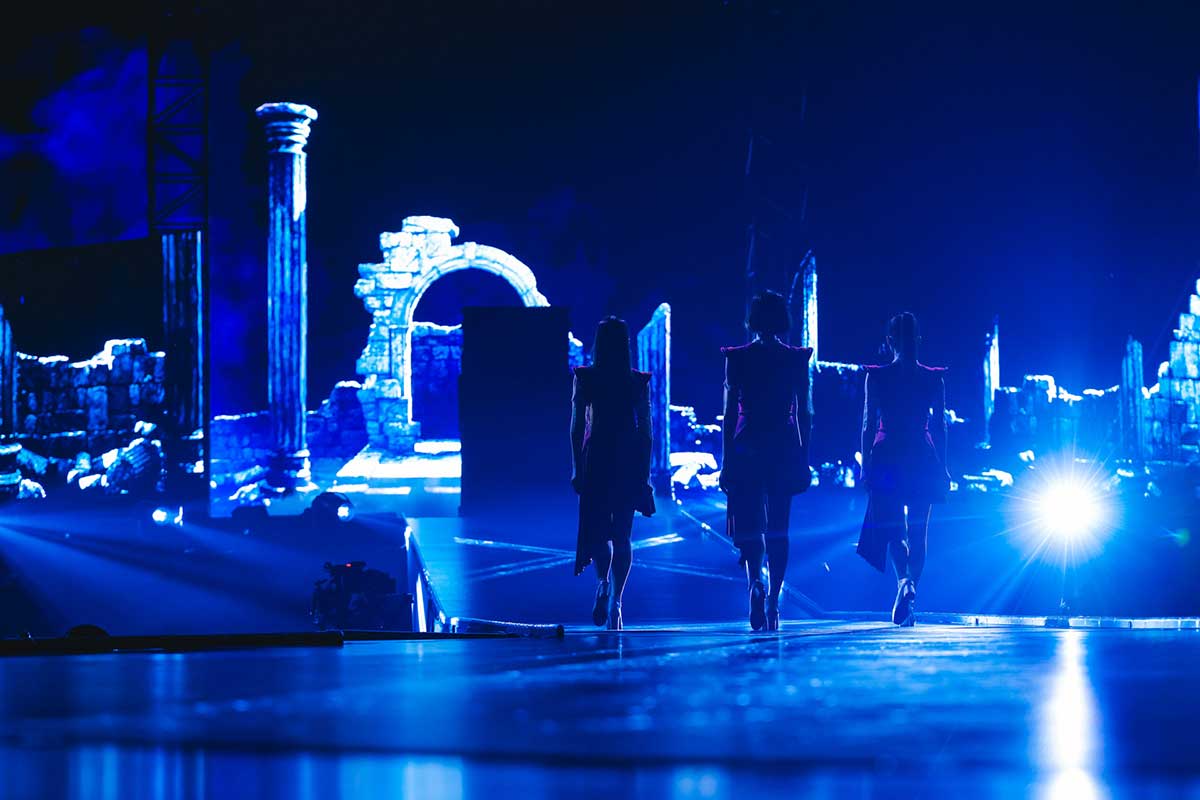 約5年ぶりに東京ドームでライブを行ったPerfume【写真：上山陽介】