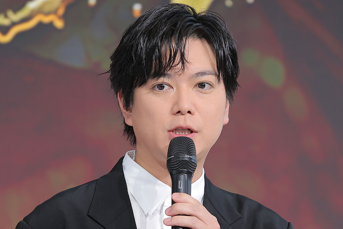 コンテンツ発表会に登壇したNEWSの加藤シゲアキ【写真：ENCOUNT編集部】