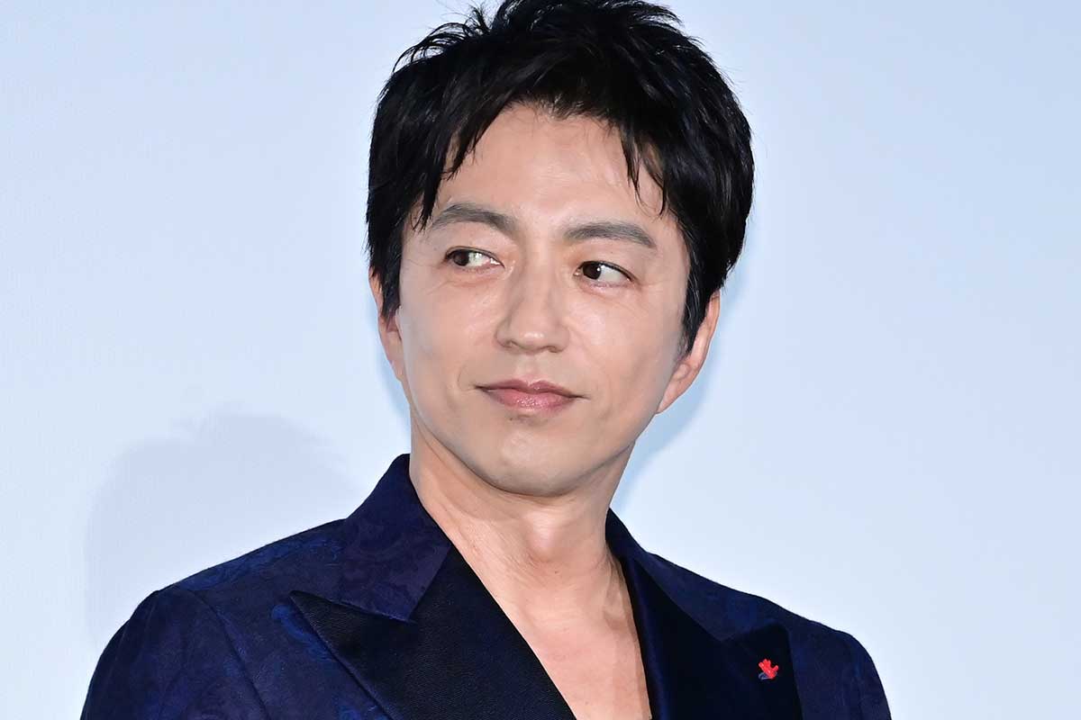 初日舞台あいさつに登壇した大沢たかお【写真：ENCOUNT編集部】