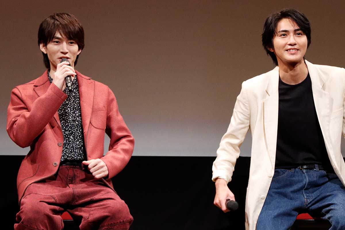 完成披露イベントに登壇した和田雅成（左）、高橋大翔【写真：ENCOUNT編集部】