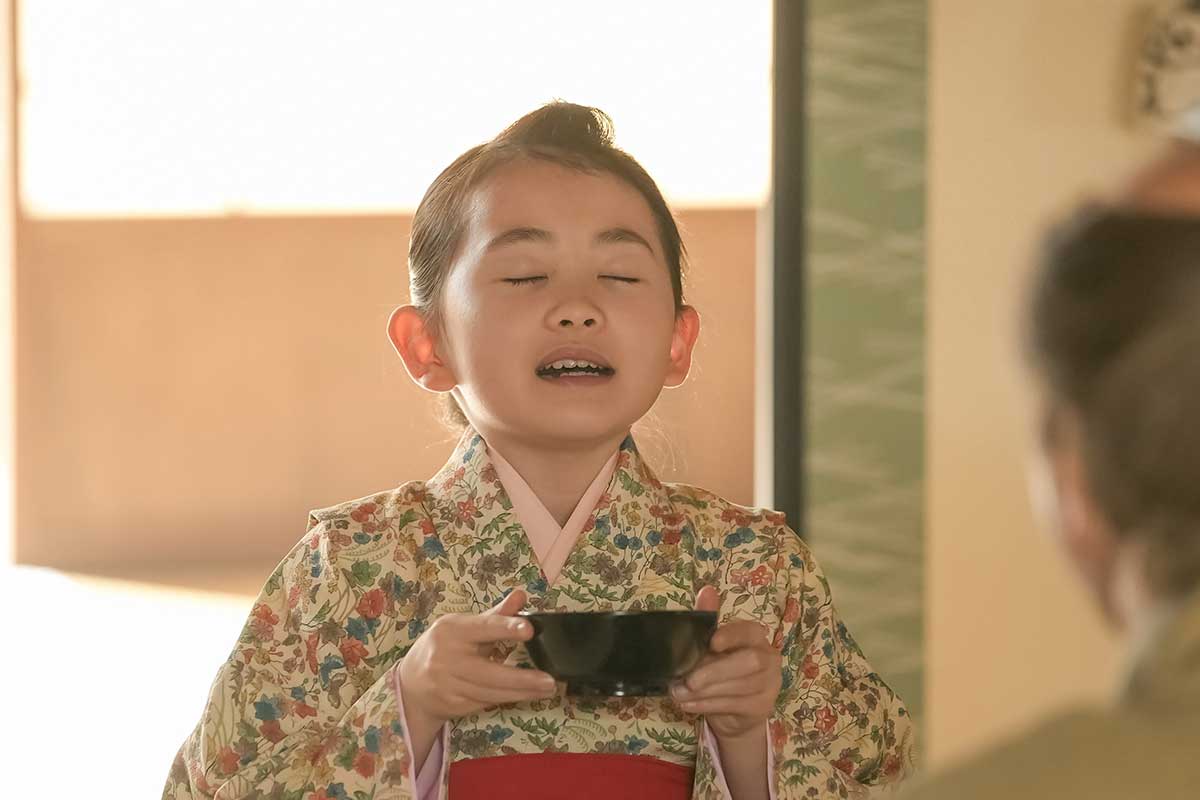 トキの幼少期演じる福地晴美【写真:(C)NHK】
