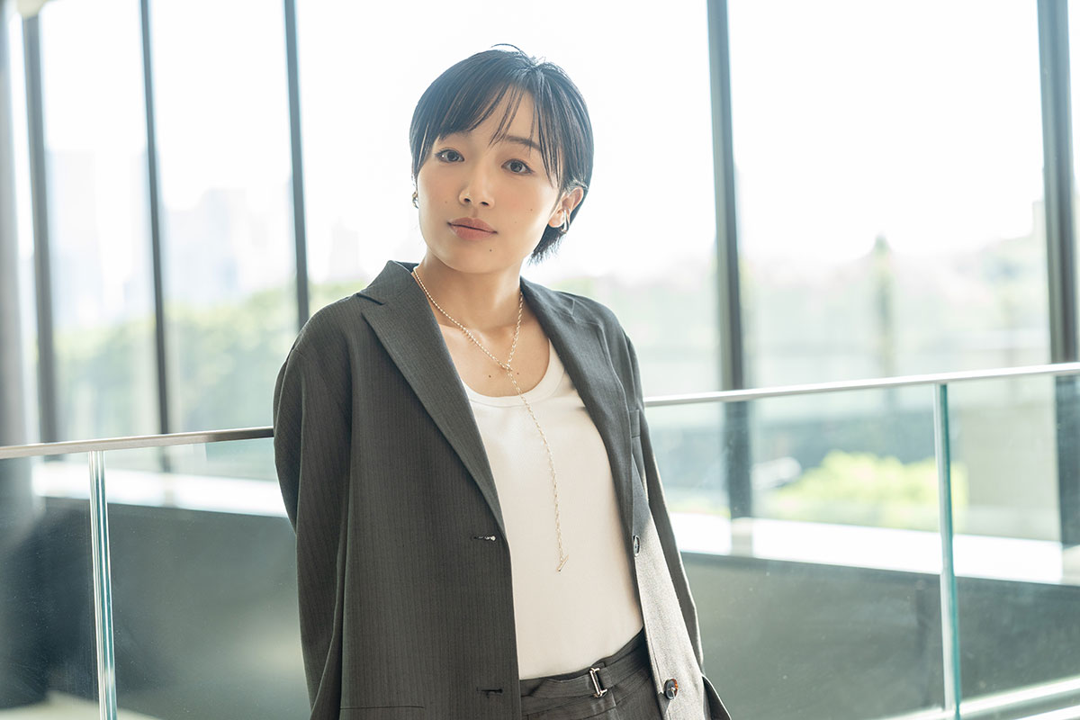 朝ドラ『虎に翼』出演について「大きな財産になりました」と語った【写真：増田美咲】