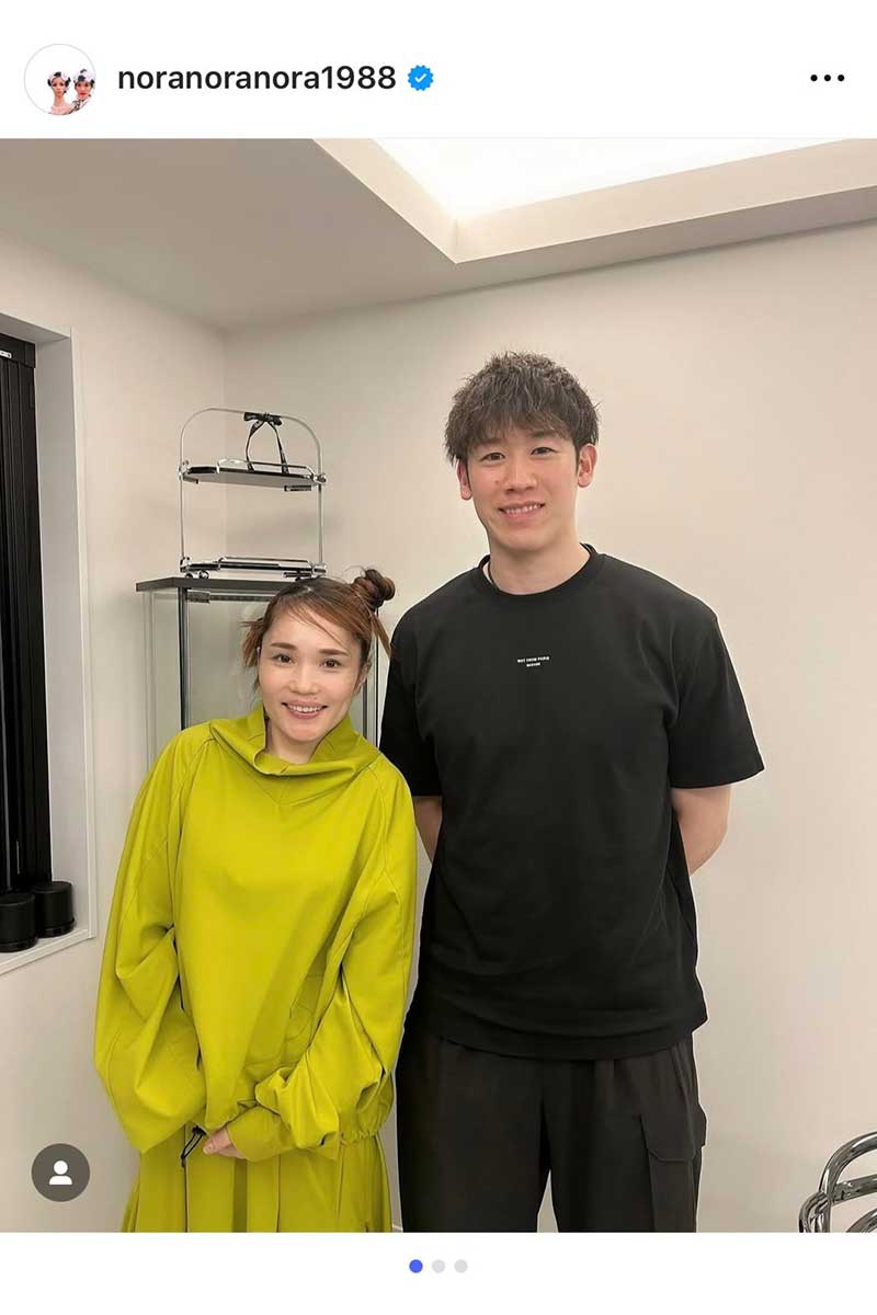 平野ノラの実際の投稿【写真：インスタグラム（＠noranoranora1988）より】