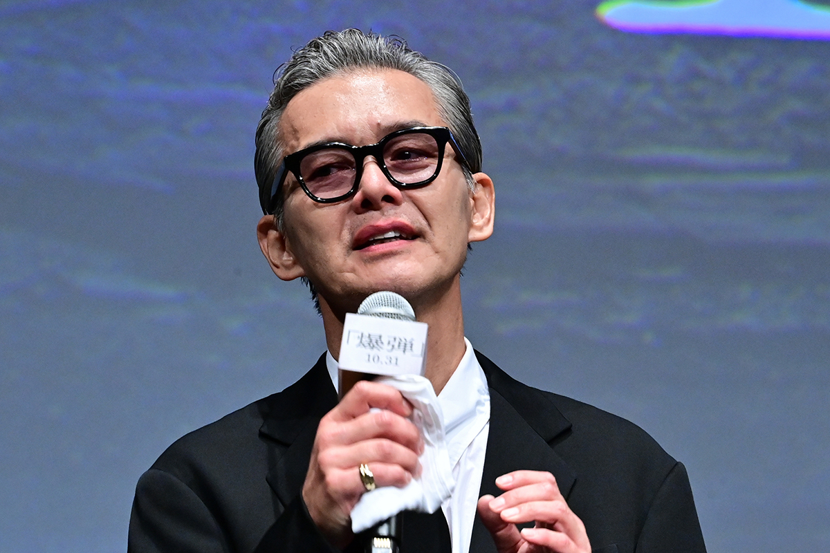 涙ぐむ渡部篤郎【写真：ENCOUNT編集部】