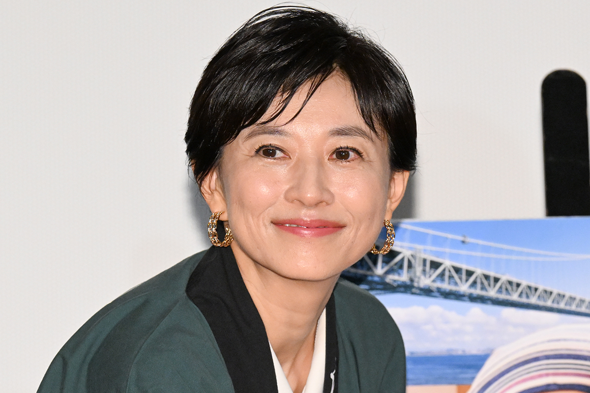 菊川怜、イベント中に石原良純と日本酒で乾杯　コメント出て来ず「ちょっと酔ってますね（笑）」
