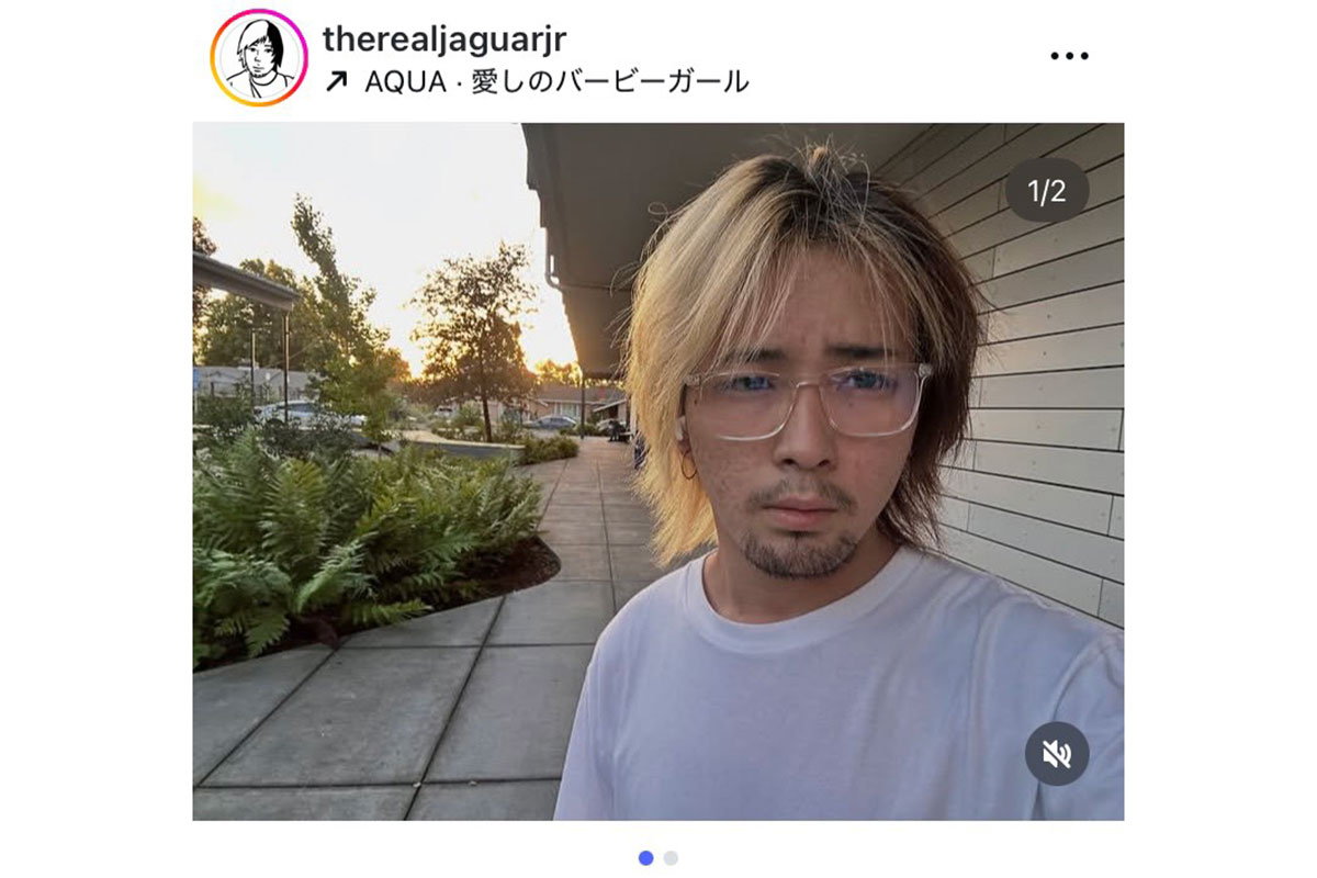 木下大維志さんの実際の投稿【写真:インスタグラム(@therealjaguarjr)より】